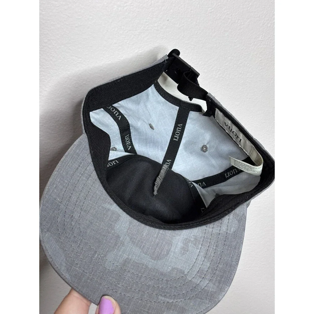 Vuori Grey Camo Camouflage Hat  Soft  Unstructured Bill Adjustable Strap Onesize